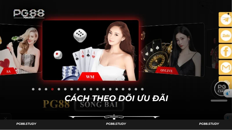 Hướng dẫn cách theo dõi thông tin khuyến mãi PG88