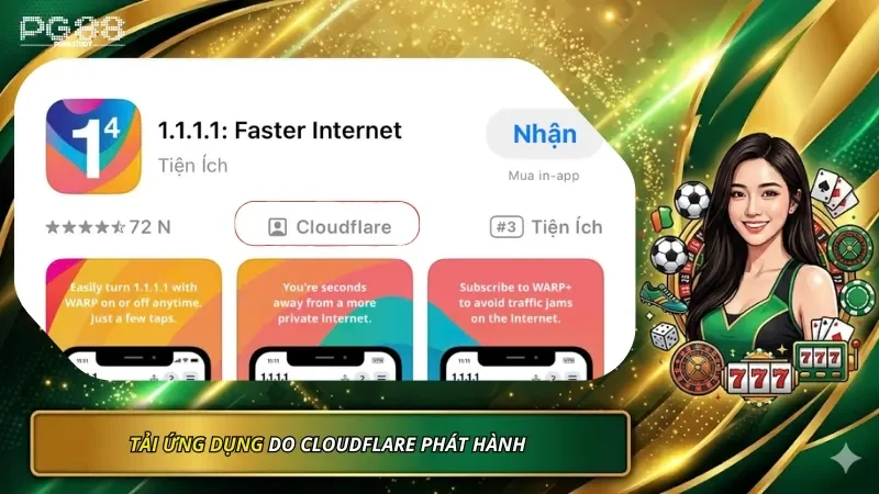 Tải ứng dụng do Cloudflare phát hành